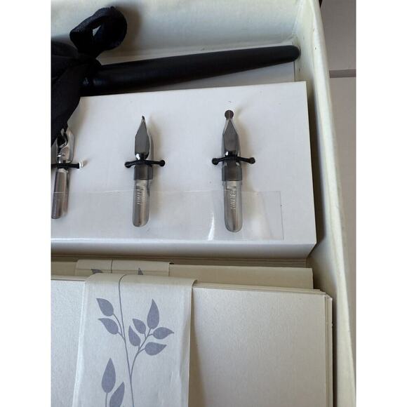 NEW CRELANDO 30pc CALLIGRAPHY SET Nibs + Notecards + Ink + Stamp + Wax B… - Picture 10 of 12